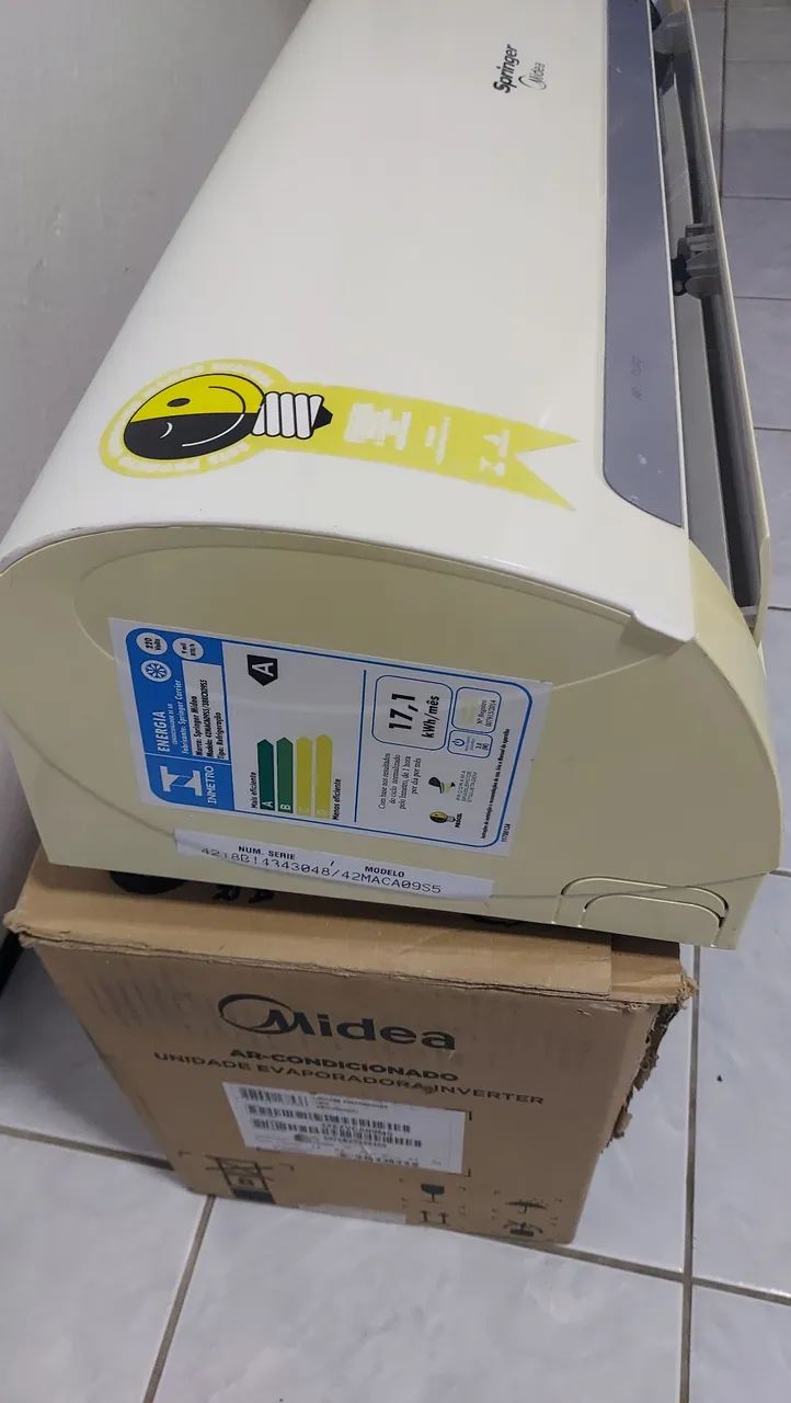 Ar condicionado Midea 9.000 BTUs, inverter, com defeito  - Foto 5