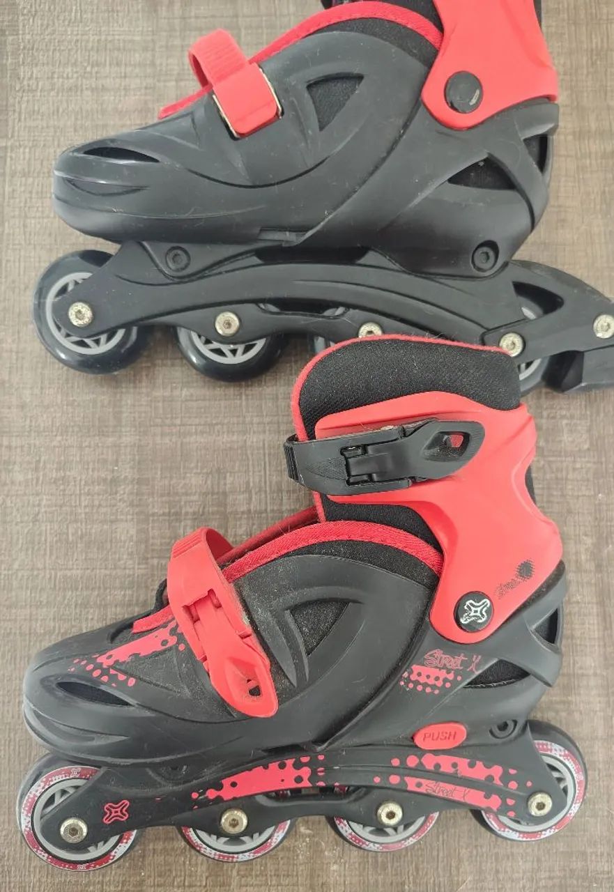 Patins infantil + joelheira , cotoveleira e capacete  - Foto 3