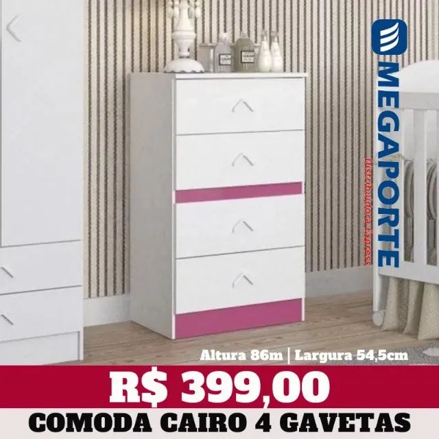 Cômoda Cairo 4 Gavetas Flex (Novo) Entrega Grátis!  - Foto 2