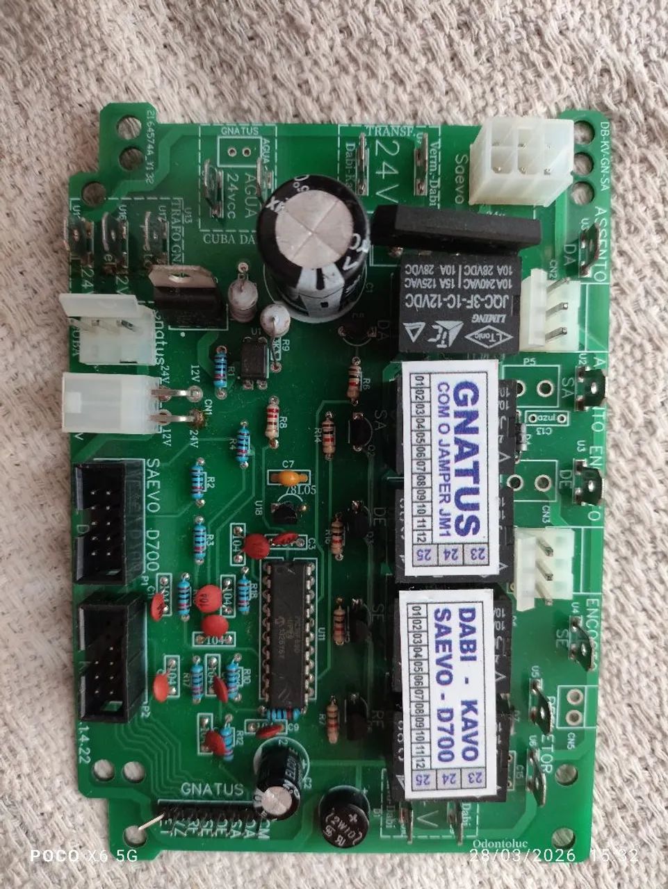 Placa universal para cadeira odontológica 