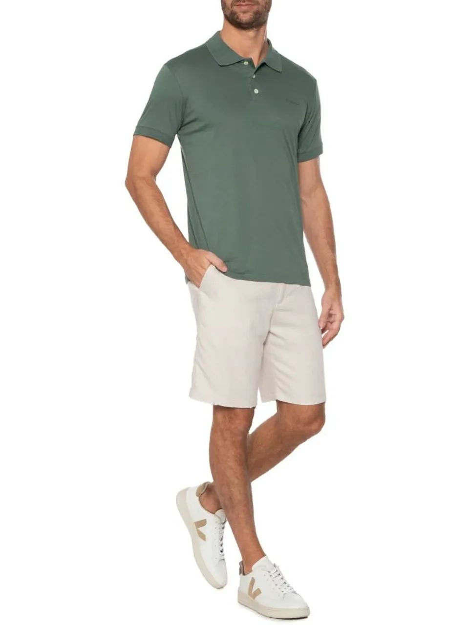 Camiseta polo verde Richards Tam P - Foto 2