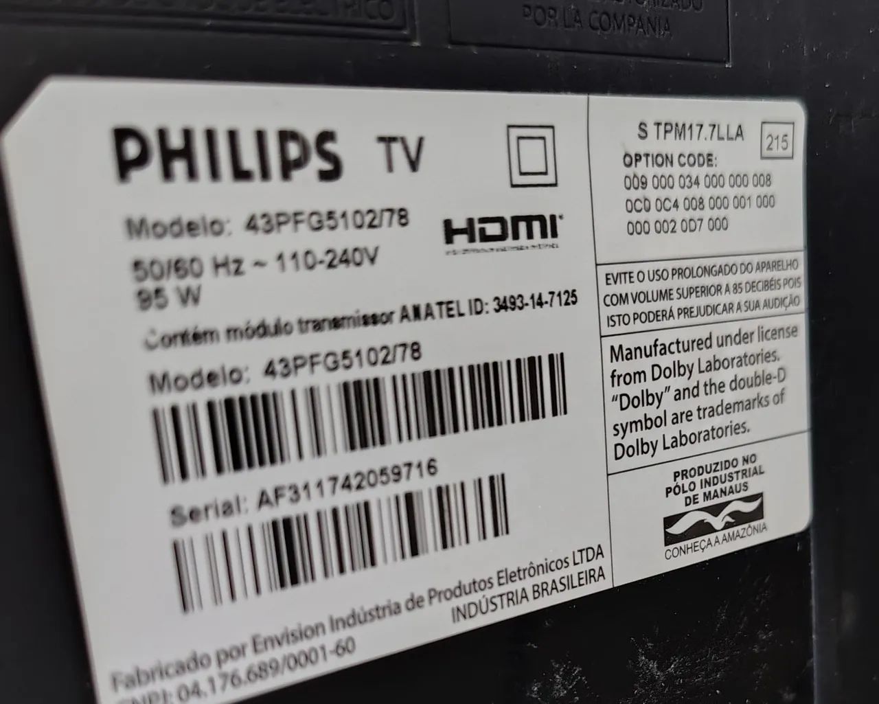Televisão Philips 43 polegadas  - Foto 2