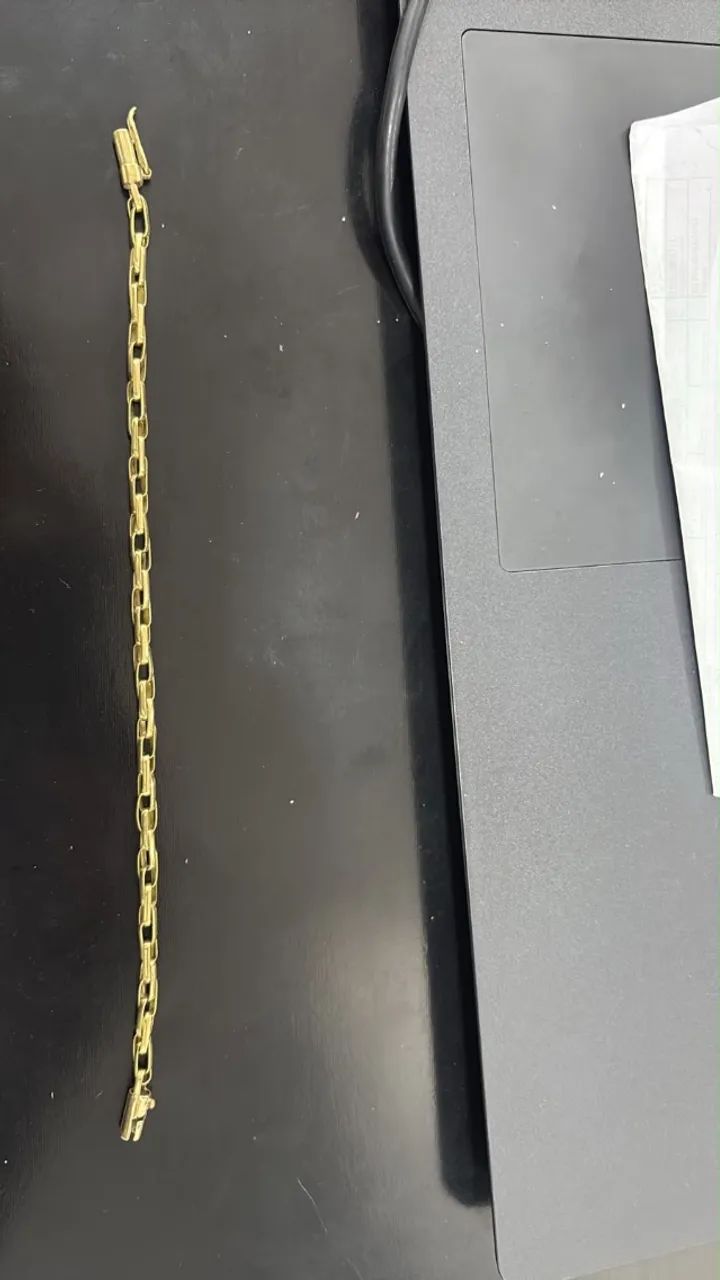 Pulseira em ouro 18k. 10g maciça  - Foto 2