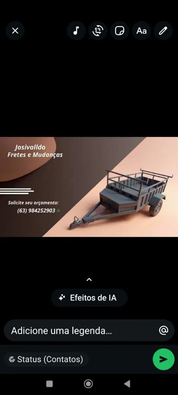 Pequenos fretes e só ligar 
