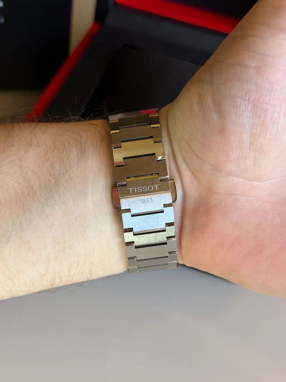 Relógio Tissot Prx automático branco usado  - Foto 4