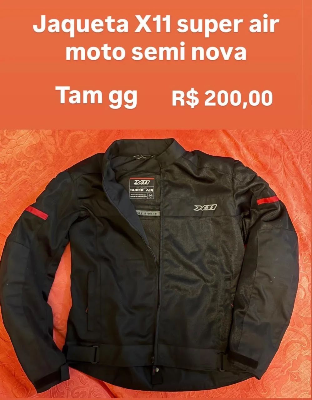 Jaqueta X11 super air moto semi nova 