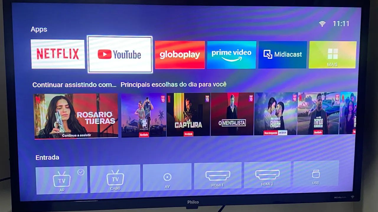 Smart TV Philco 32 polegadas em perfeito estado sem arranhões zerada pouco tempo de uso . - Foto 5