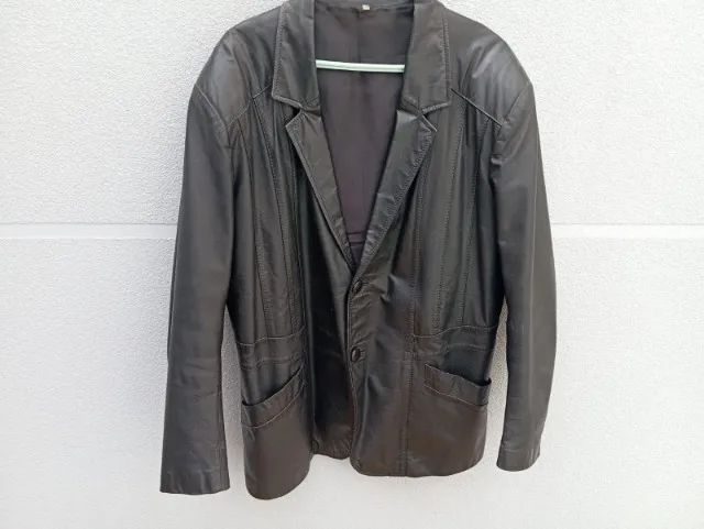 Lindo Blazer Masculino Couro Legítimo 