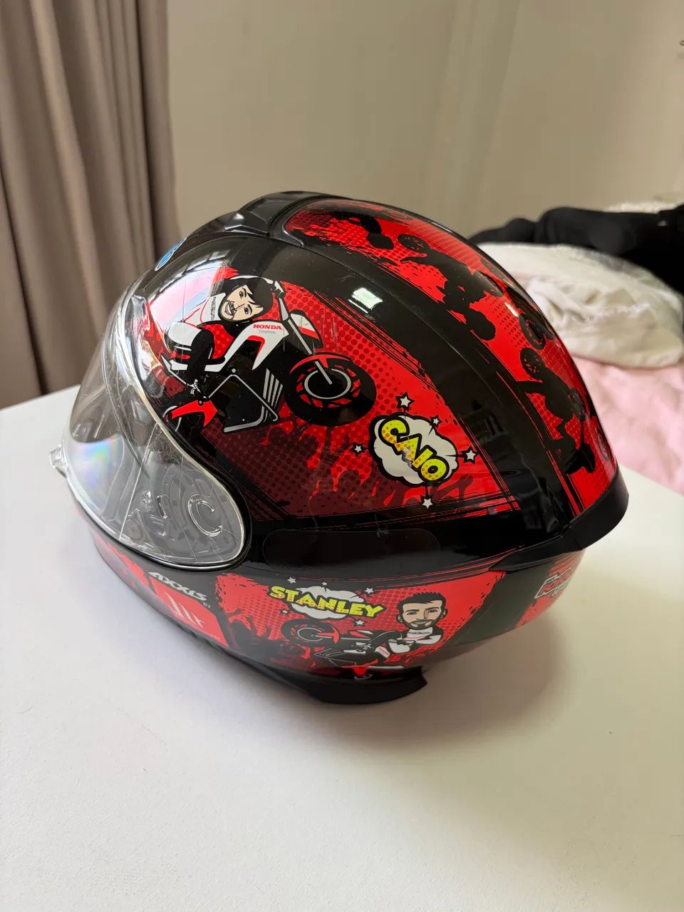CAPACETE AXXIS EAGLE FORÇA E AÇÃO - Foto 3