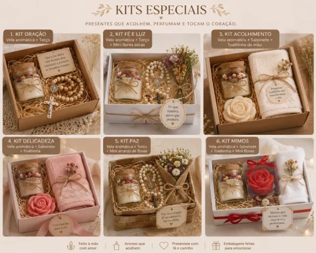 Kit difusor de aromas - terços e velas aromáticas - Foto 2
