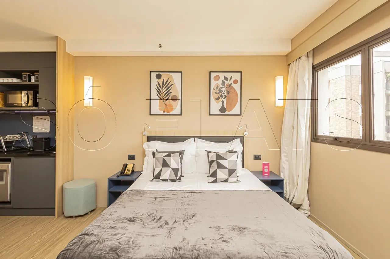 Studio mobiliado em Alphaville | Flat com lazer e vaga próximo ao Centro Comercial - Foto 5