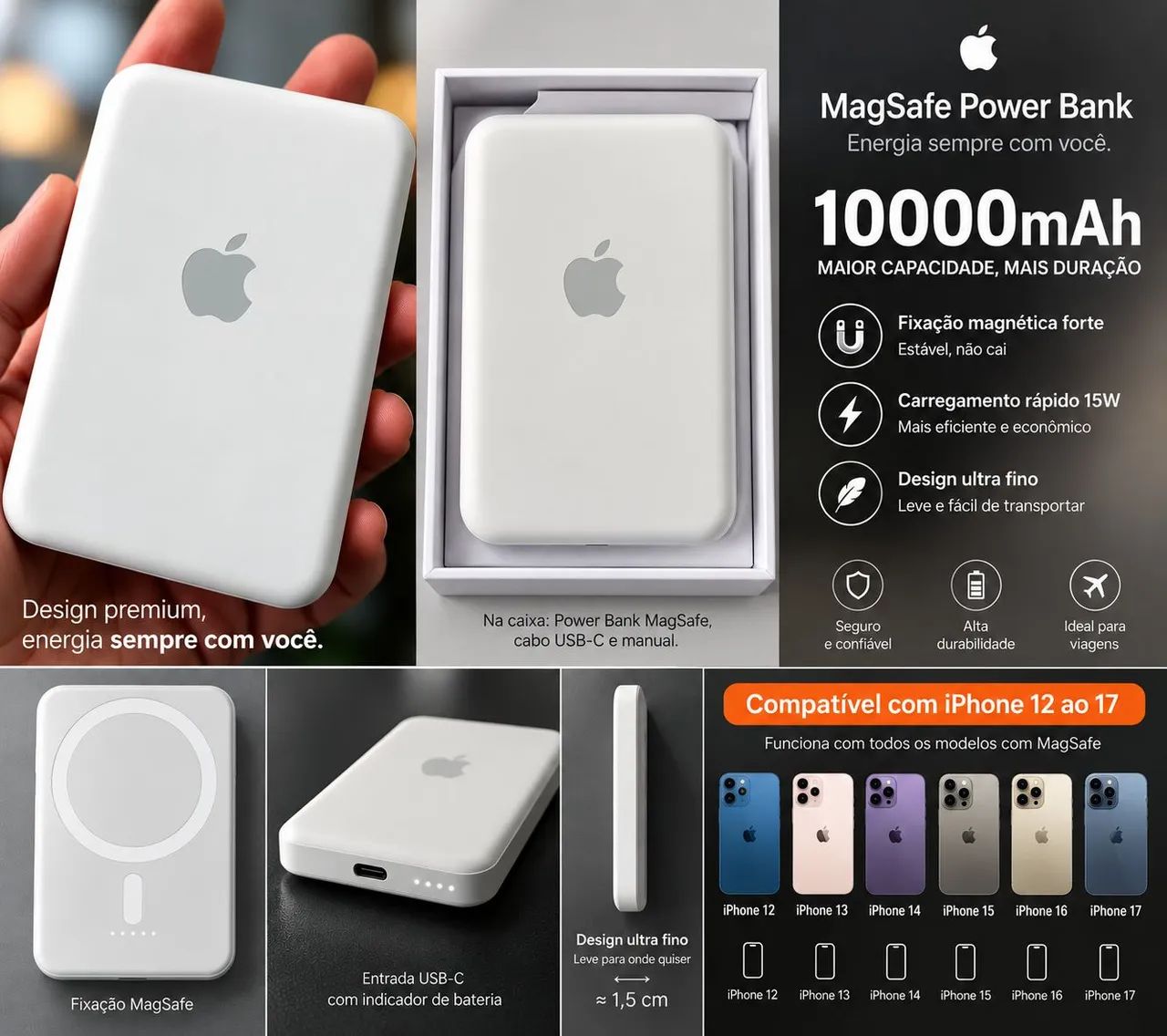 Carregador magsafe indução