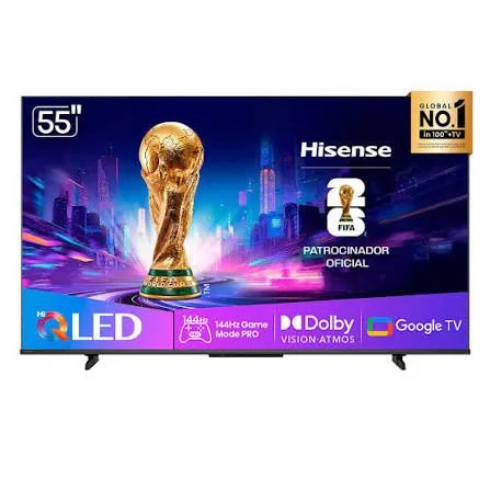 TV Hisense 144HZ - Q7 - 55 Polegadas QLED - Foto 2