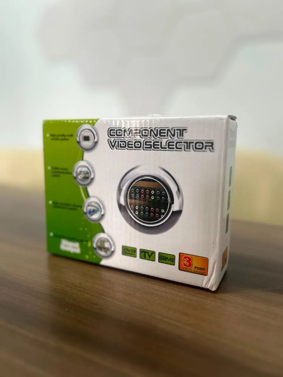 Switcher HUB de video componente para PS2 Wii Xbox DVD - NOVO - Foto 2
