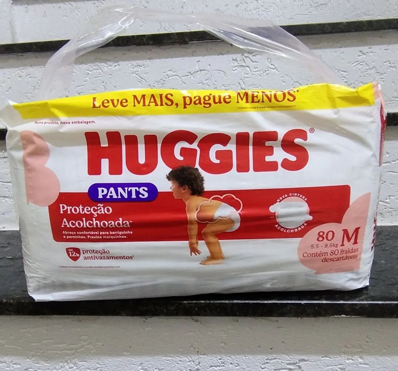 Fralda Huggies M pct 80 und.