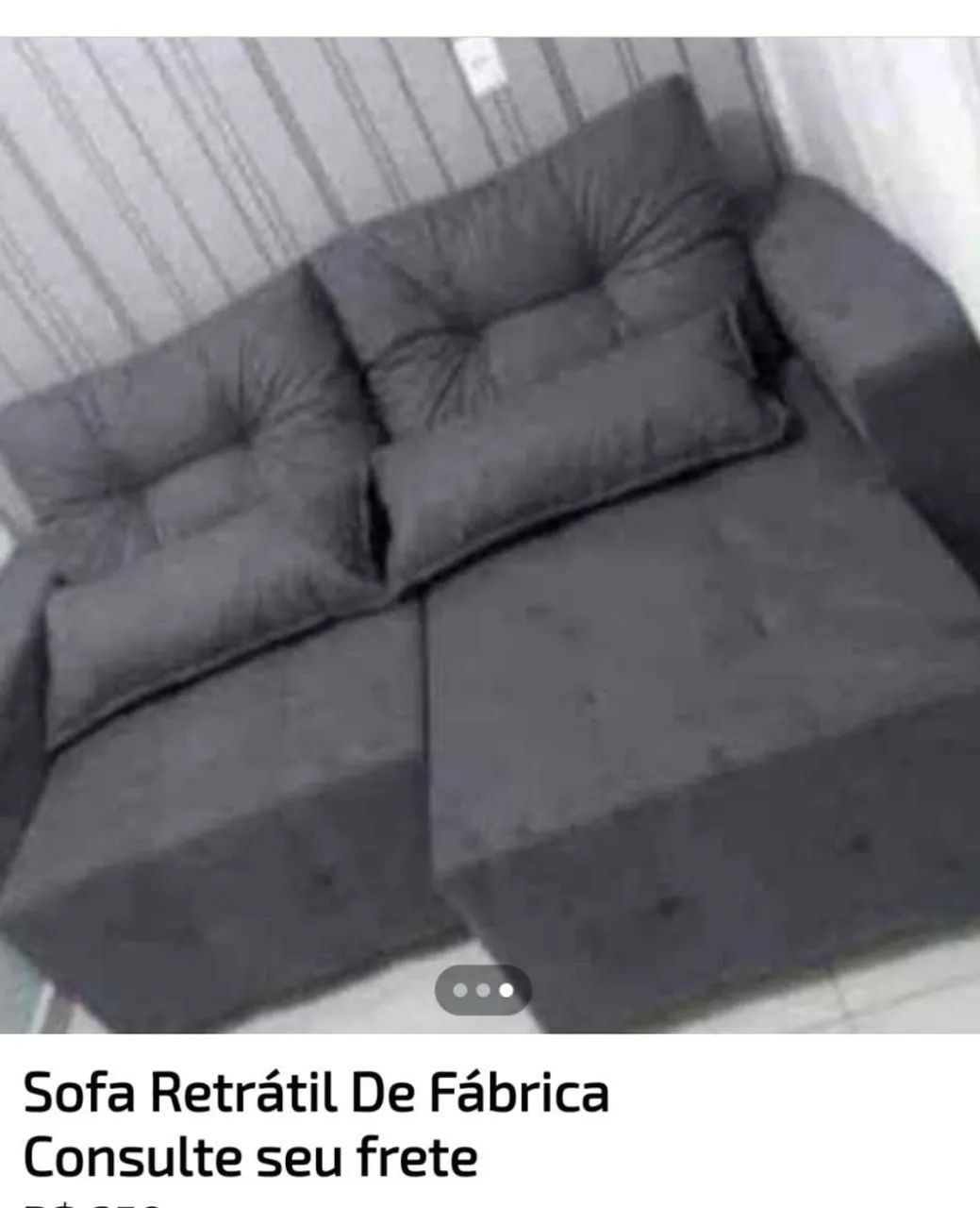 Sofa retrátil 1,60cm de fábrica  - Foto 3