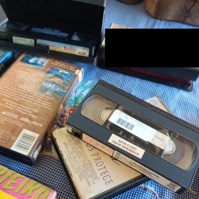 Lote com 9 fitas de vídeo filmes VHS - Foto 2