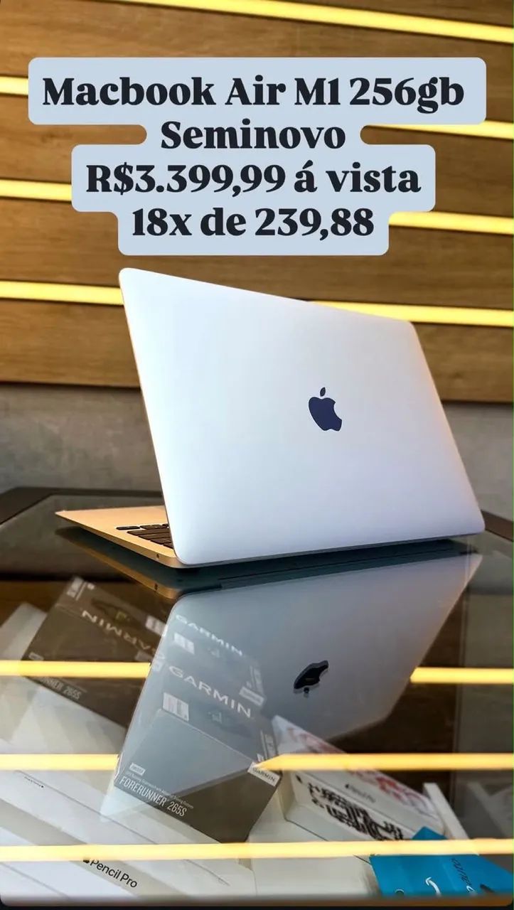 MACBOOK AIR M1 256GB SEMINOVO - Notebooks - Centro, Londrina