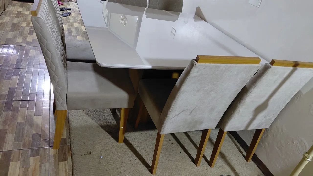 Mesa de luxo 6 cadeiras  - Foto 3
