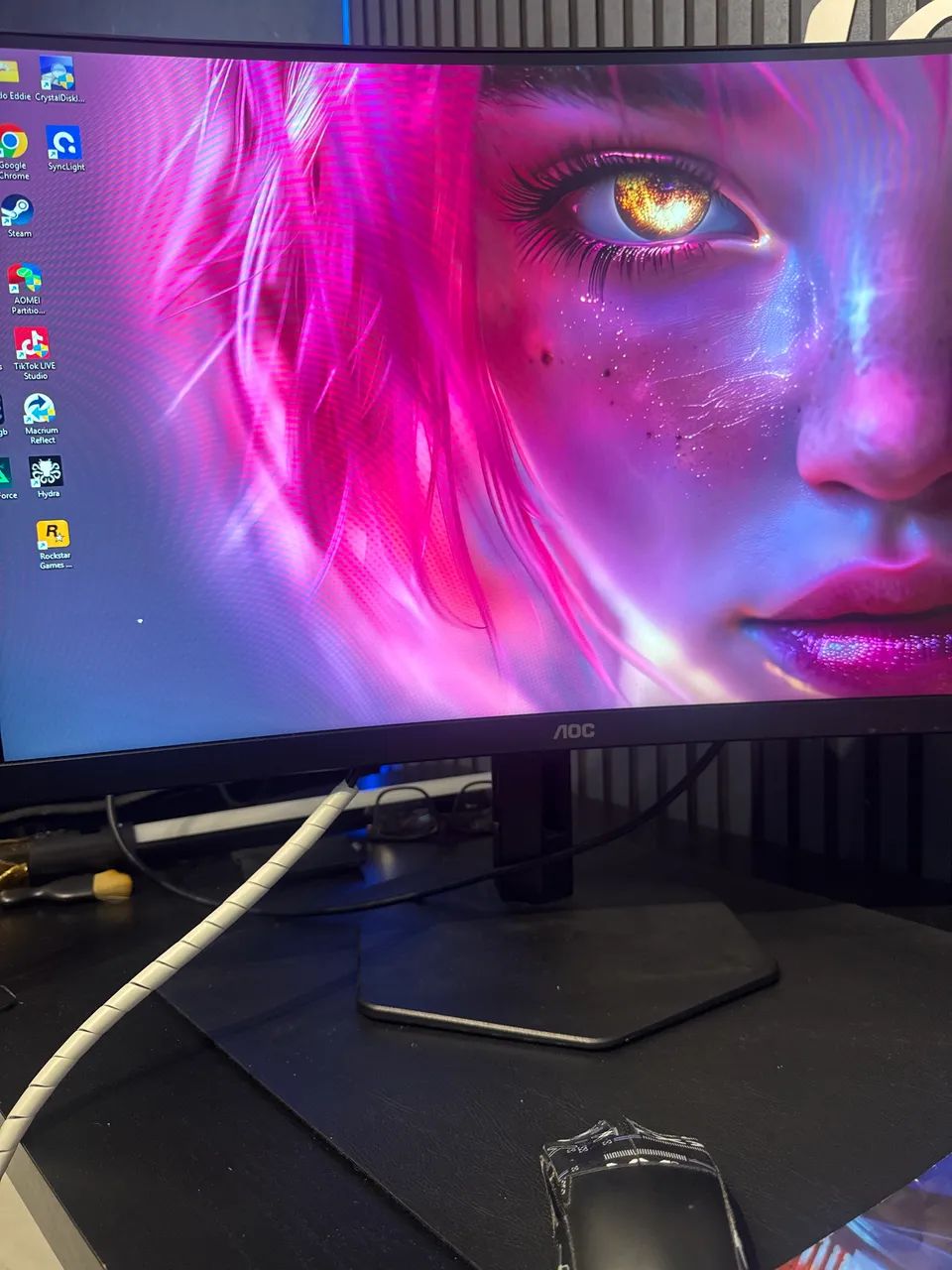 Monitor Agon Curvo 27 280hz 0.3ms - Foto 2