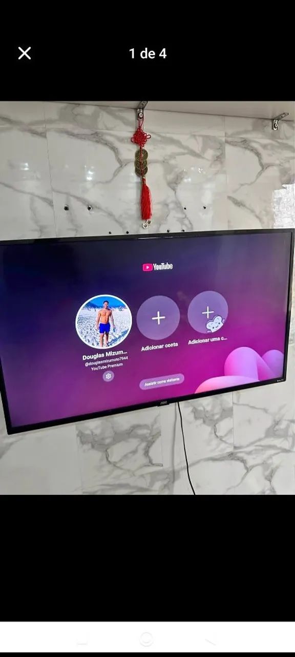 TV AOC 43 Polegadas Smart 4K Android Dolby Áudio Ruku Wi-fi  - Foto 2