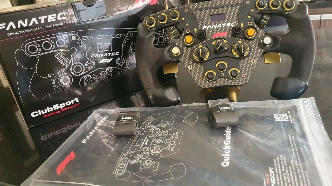 Base Fanatec CSL DD QR1 8nm + volante Formula V2, completo com caixas.fotos 20/02/26 - Foto 2