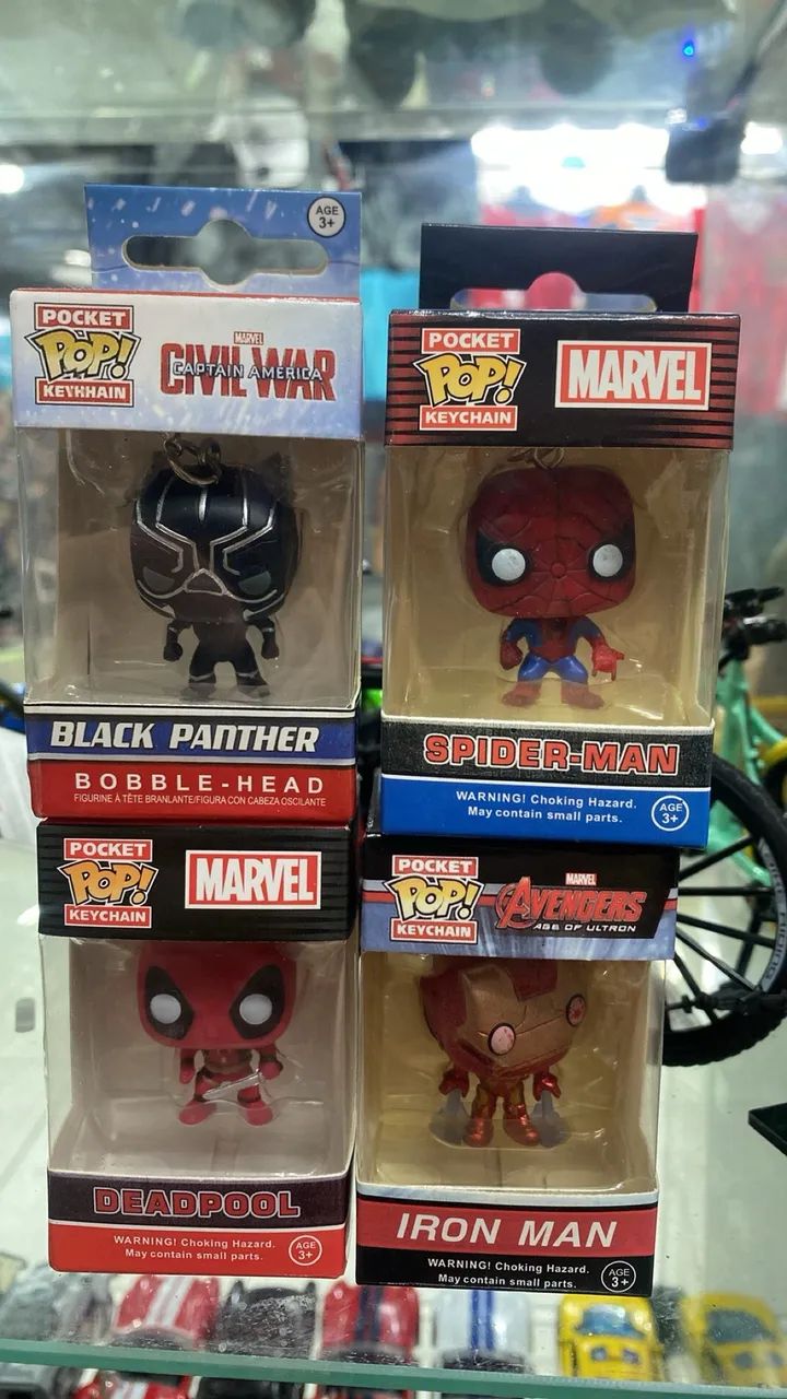 Lote chaveiro Funko pop (