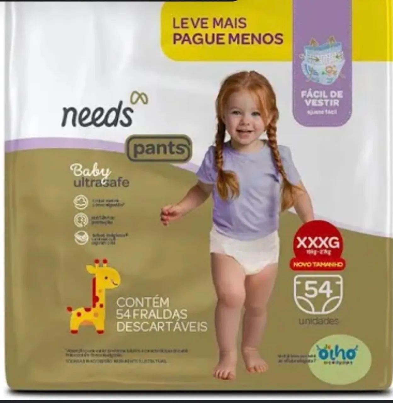 FRALDA NEEDS PANTS XXXG 