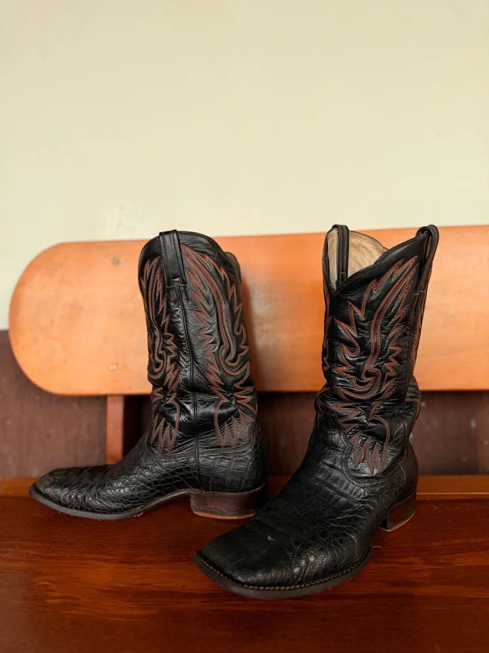 Bota durango importada couro de jacare 