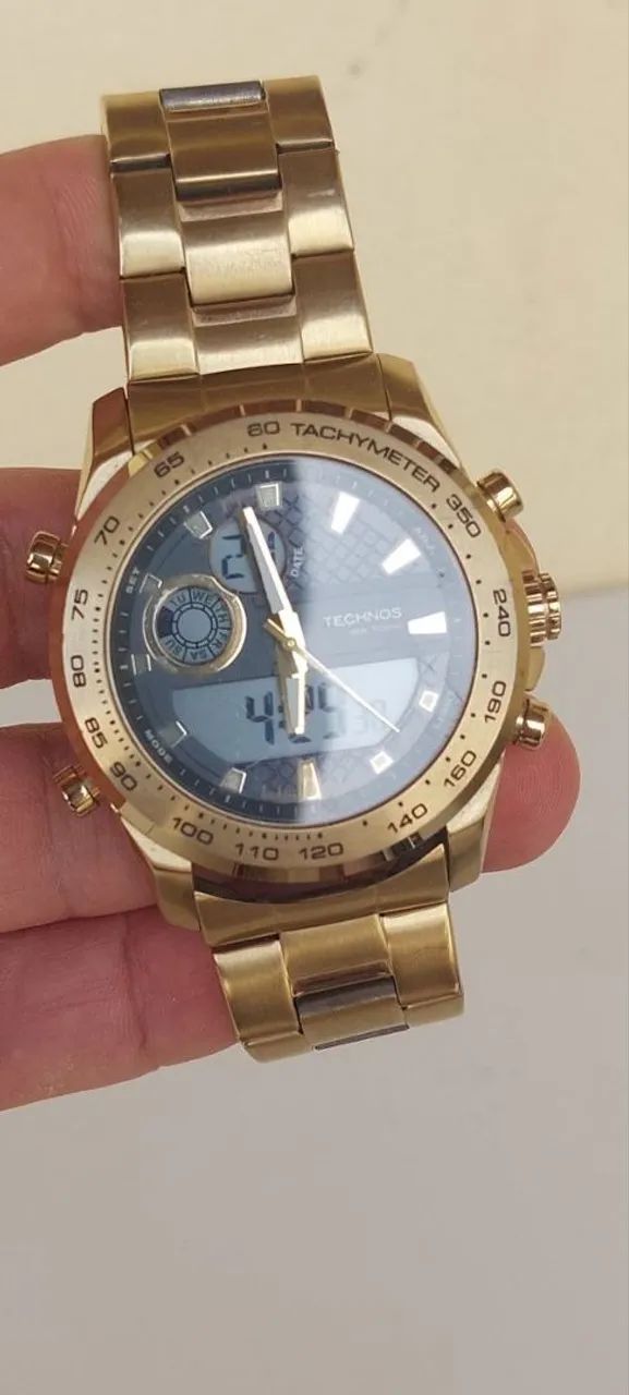 Relógio Technos dourado 2 em 1 - Foto 4