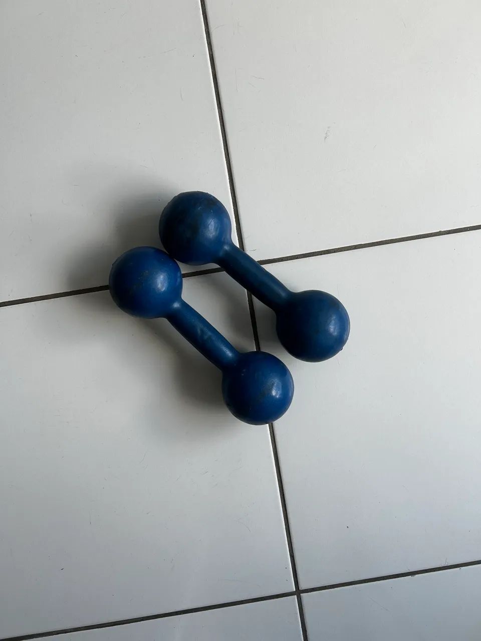 Par de halteres (4kg) cor azul
