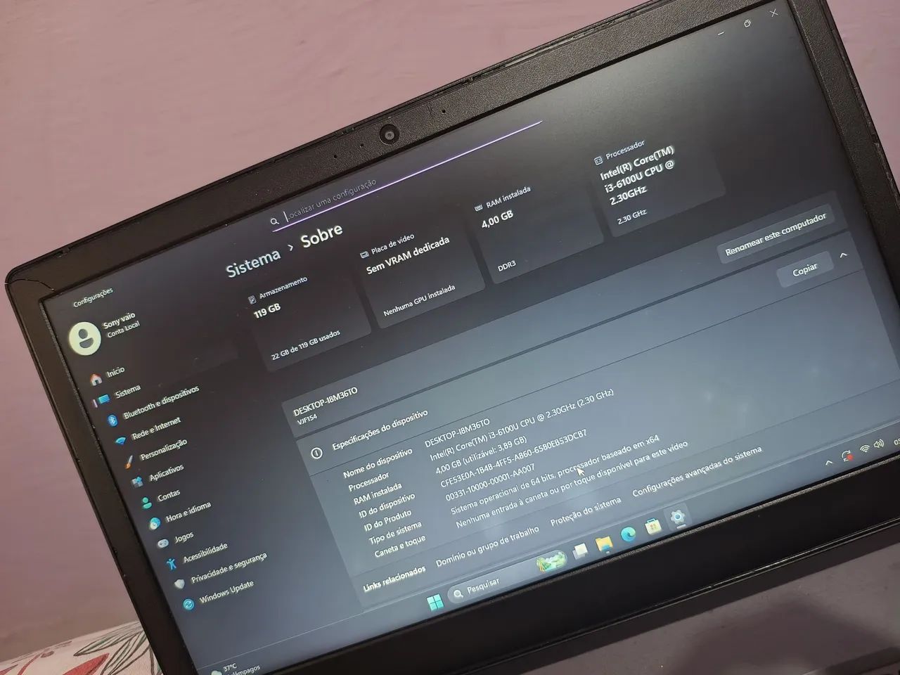 Notebook Sony vaio i3 - Foto 4