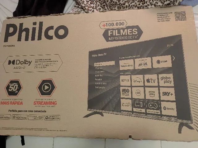 TV Televisão Philco 39 Polegadas Smart Roku Full HD Nova Lacrada