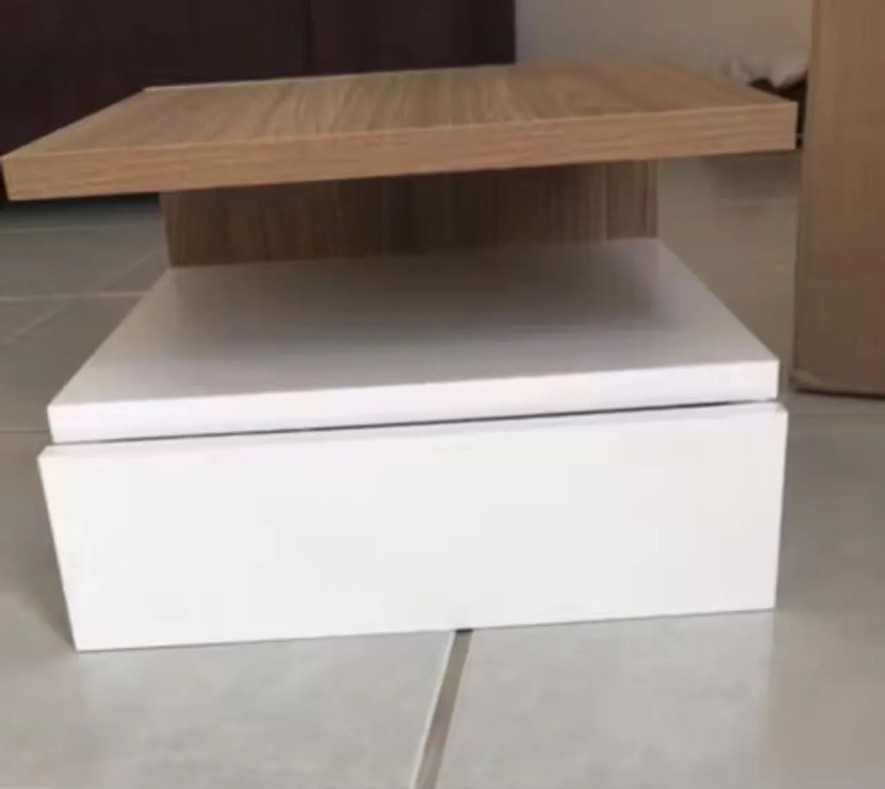 Kit Mesa de cabeceira - Branco Frejó - Foto 3