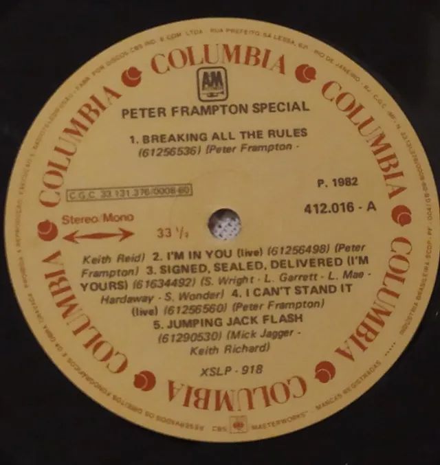 DISCO VINIL LP PETER FRAMPTON - SPECIAL (Coletânea) - Foto 5