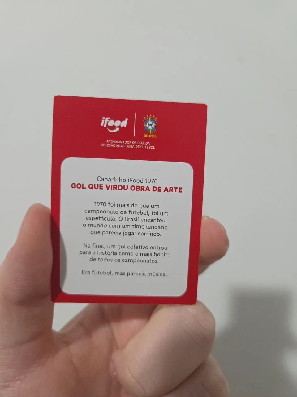 Card Canarinho iFood 1970 - Foto 2