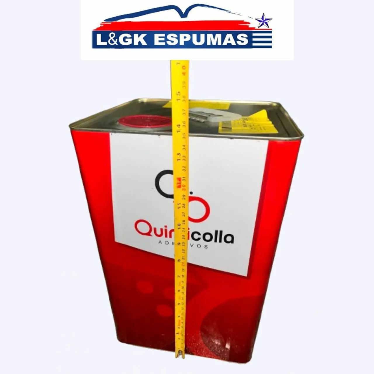 Latão de Cola Adesiva QUIMICOLLA - 14 Kg. Cola de contato para sapateiros, manutenção, etc - Foto 2