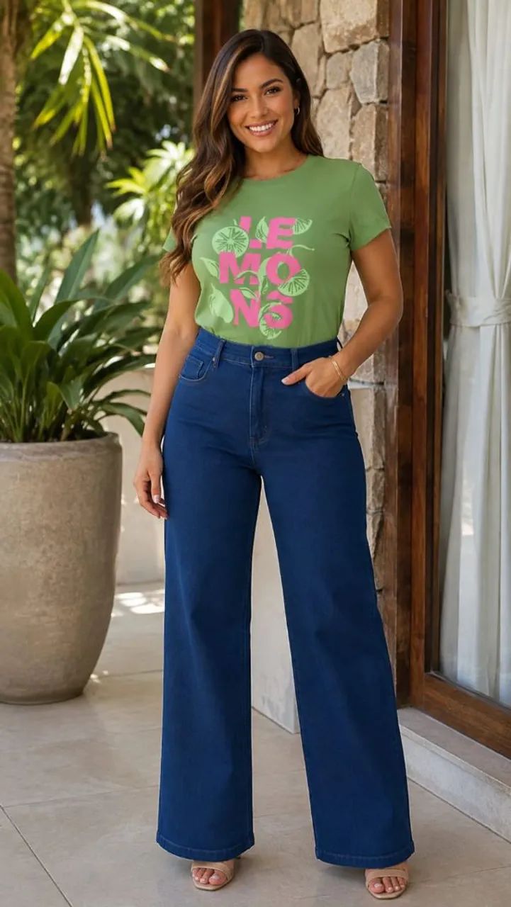 Calça jeans+blusa 