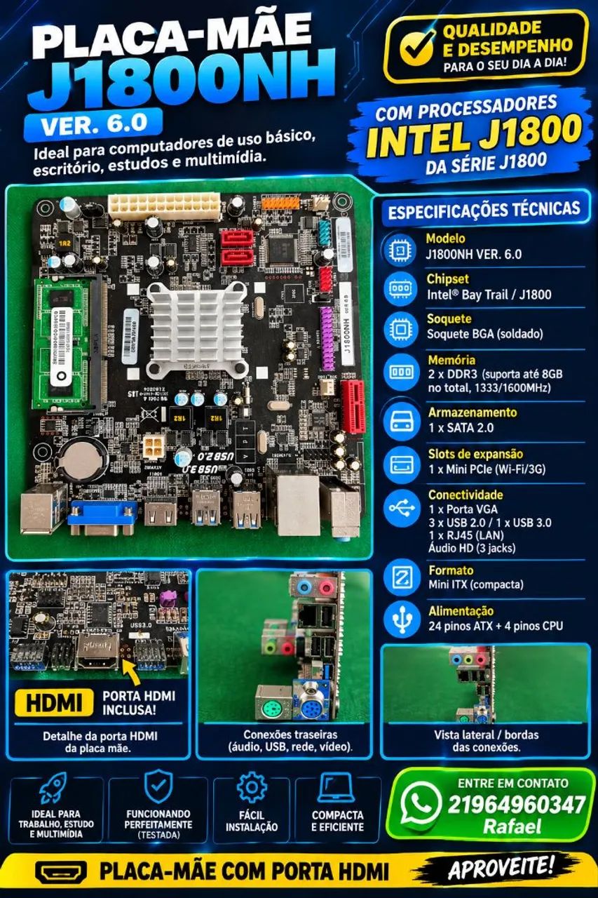 Mini placa mãe 