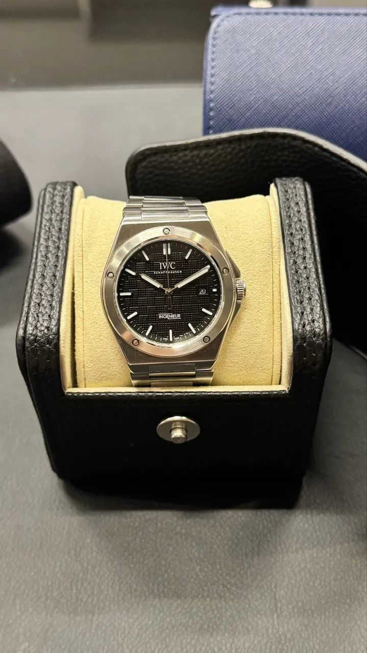 IWC Ingenieur Automatic - Mostrador Preto - Pulseira em Aço - Foto 3