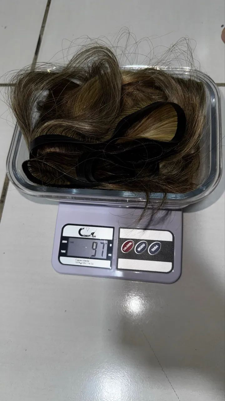Cabelo Humano Mega Hair Loiro 97g 35cm - Foto 2