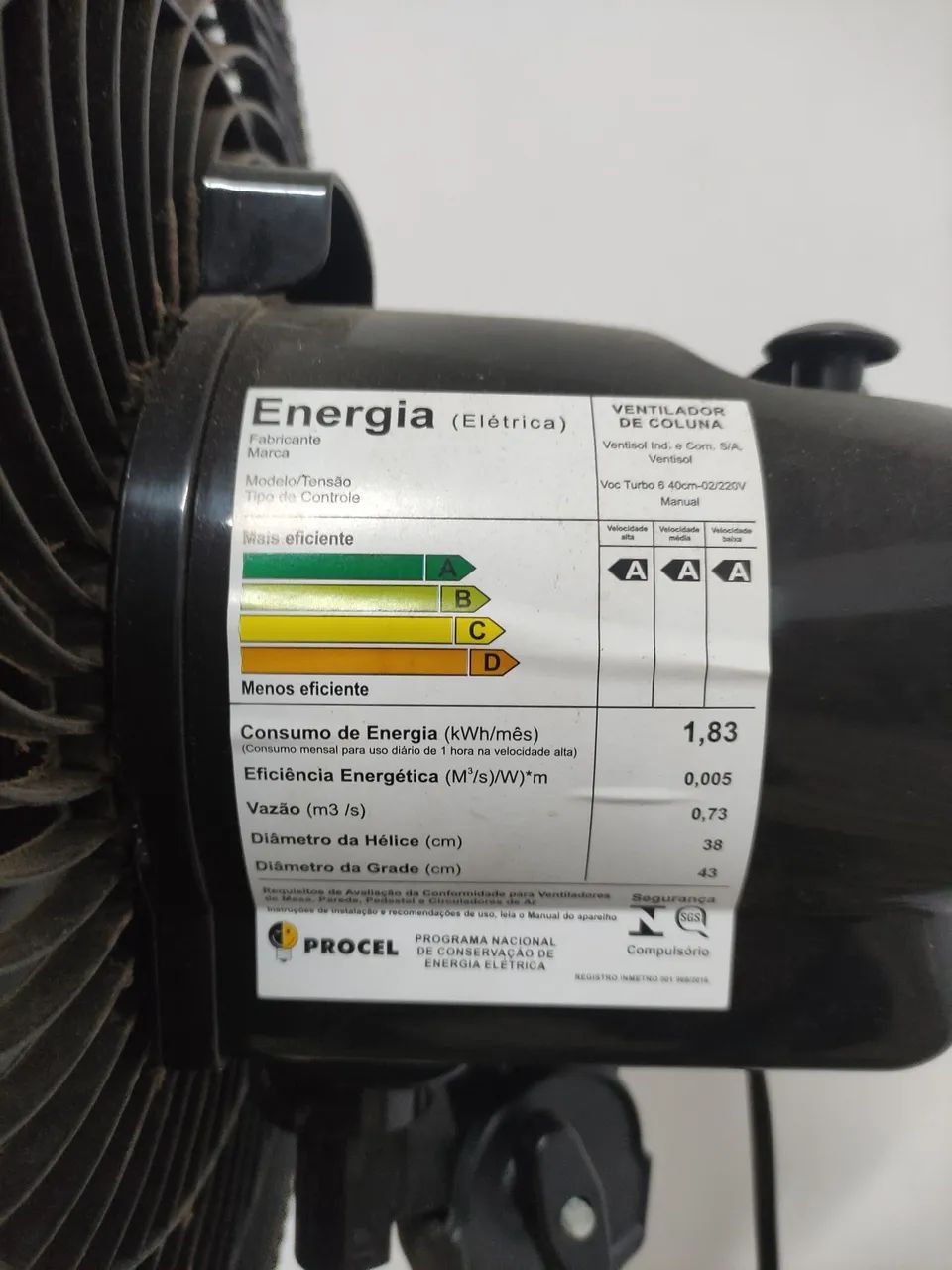 Ventilador Torre Ventisol 6 pás  - Foto 3