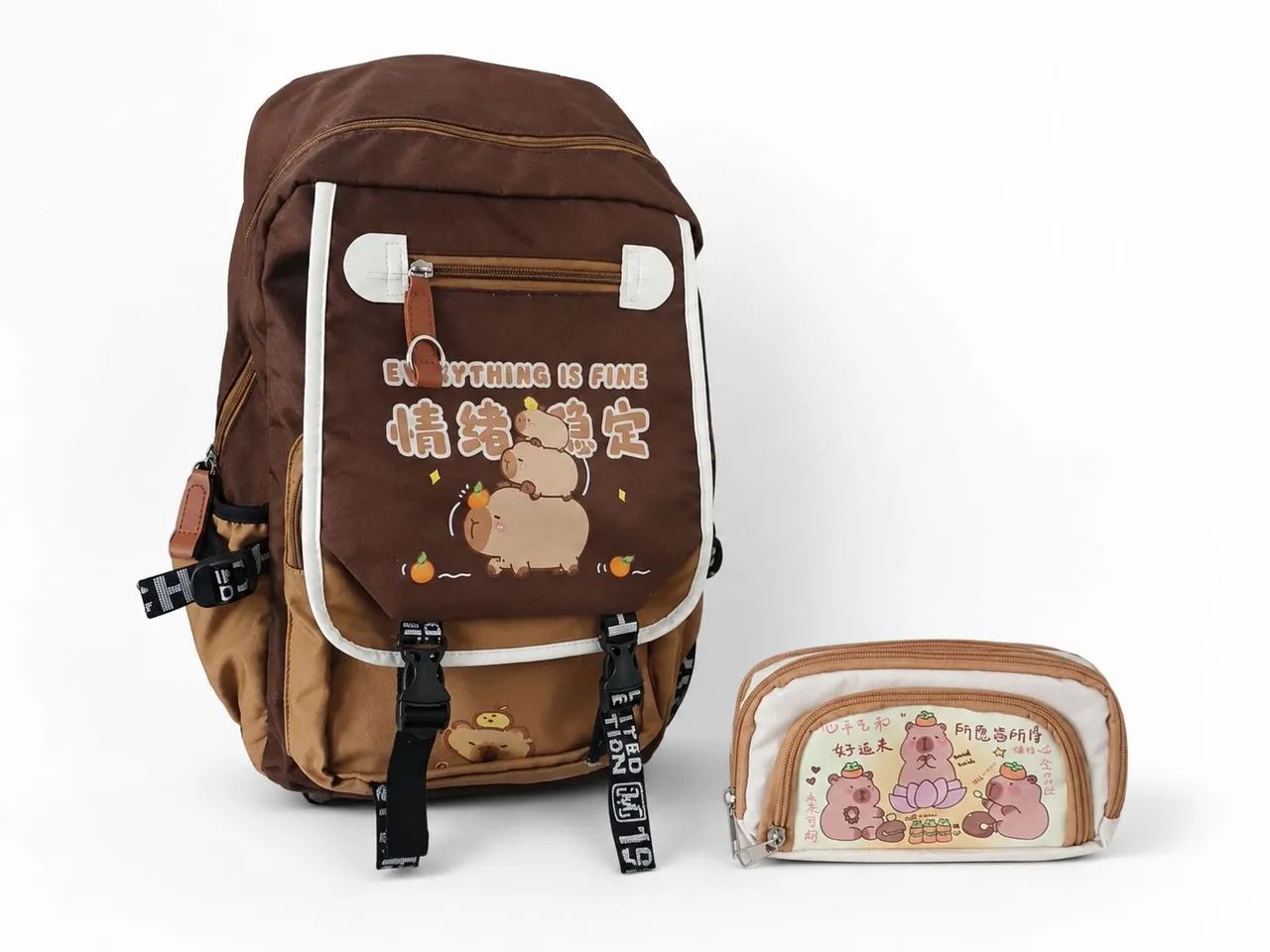 Mochila de Capivara + Estojo - Foto 2