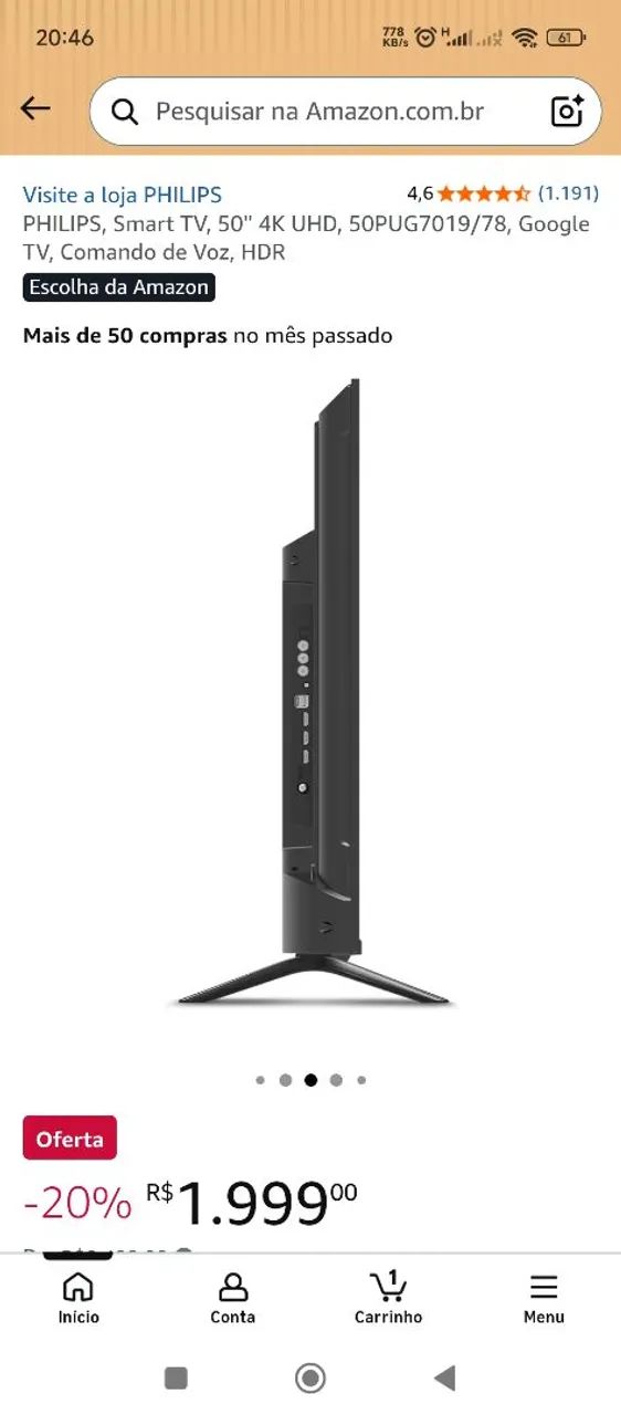 Tv Philips 50 polegadas  - Foto 5