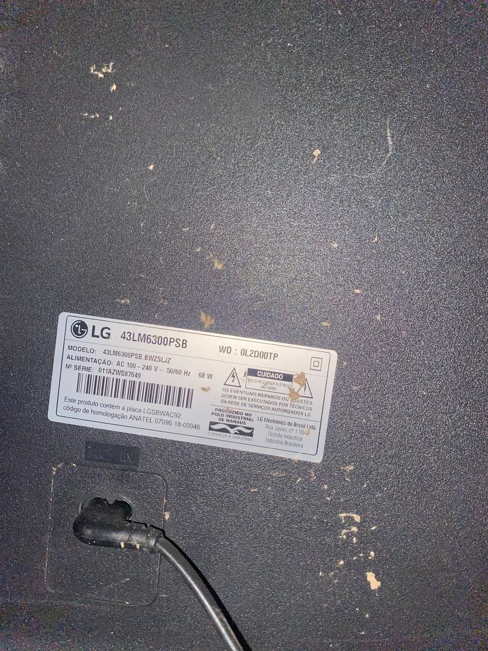Vendo Tc LG 43 impecavel