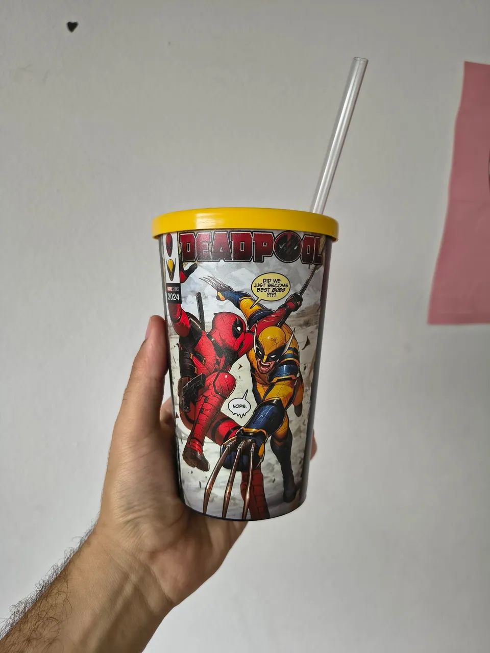Copo UCI Deadpool e Wolverine (nunca usado)