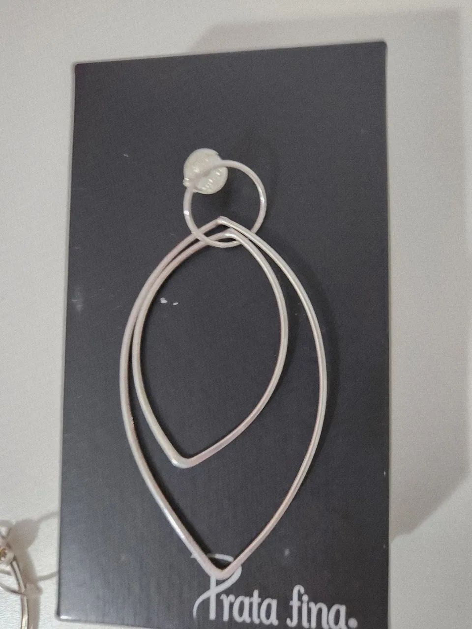 Brinco Prata 925 Prata Fina - Moderno, Leve e Elegante - Foto 2