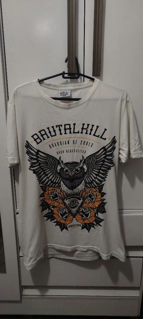 Camiseta branca Brutal Kill 