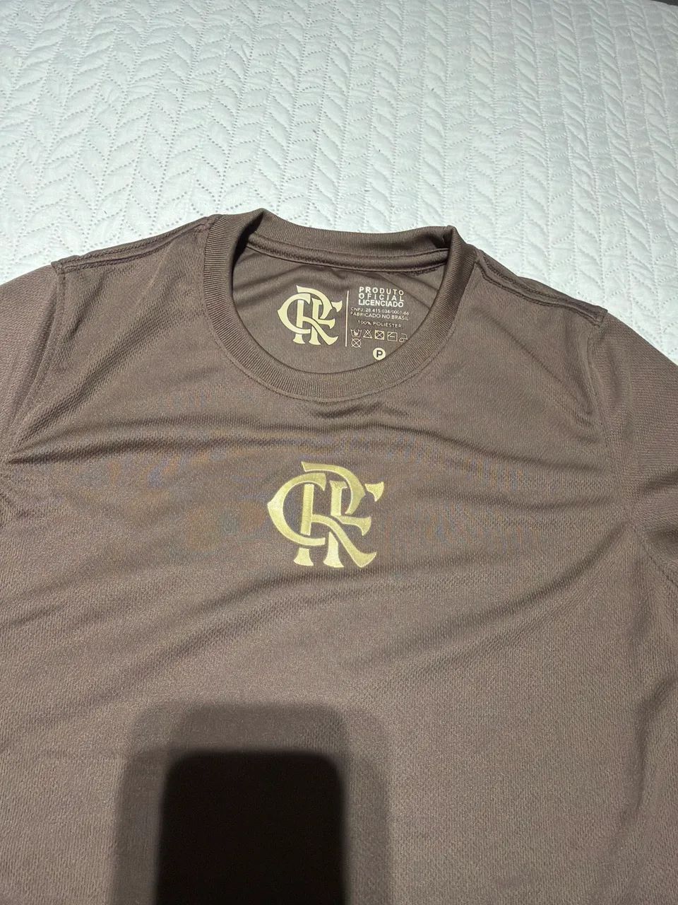 Camisa feminina Flamengo marrom  - Foto 2