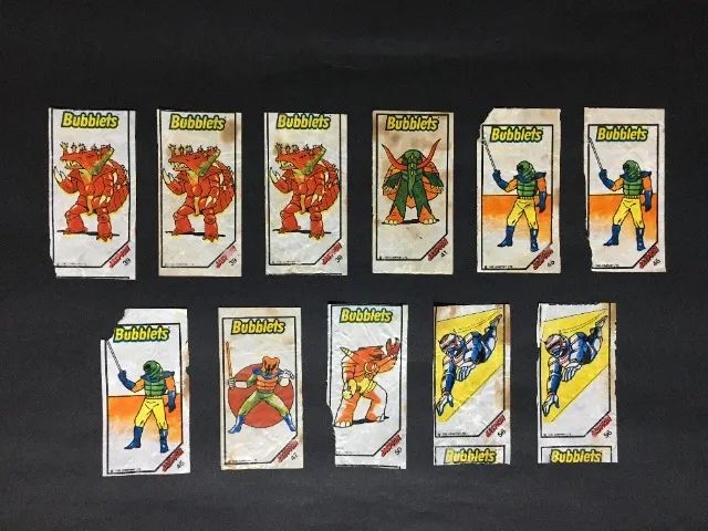 Lote com 55 Figurinhas Jaspion & Changeman Originais Chiclete